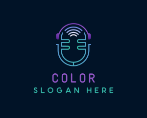 Podcast - Podcast Streaming App logo design