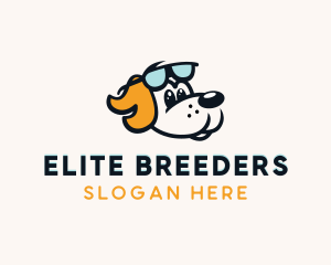 Pet Dog Sunglass logo design