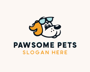 Pet Dog Sunglass logo design