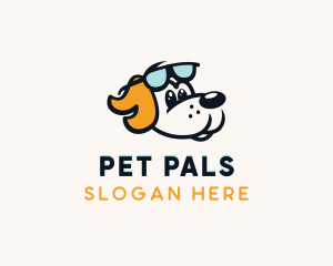 Pet Dog Sunglass logo design