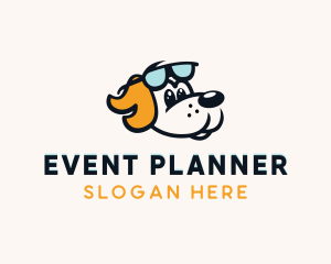 Spike Collar - Pet Dog Sunglass logo design