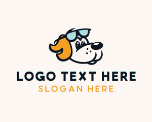 Daschund - Pet Dog Sunglass logo design