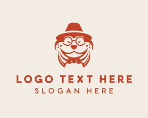 Bow Tie - Dog Hat Fashion logo design