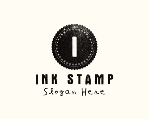 Stamp - Grunge Circle Patch Stamp logo design