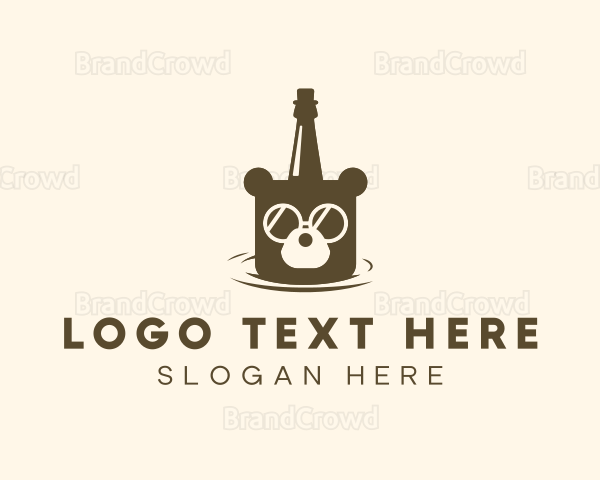Bear Beer Bucket Logo