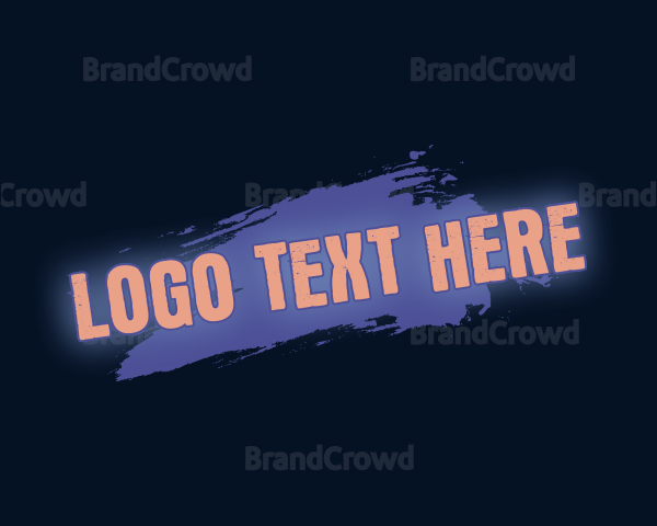 Paint Glow Wordmark Logo