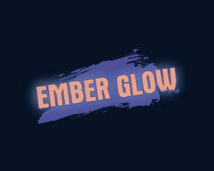 Paint Glow Wordmark logo design