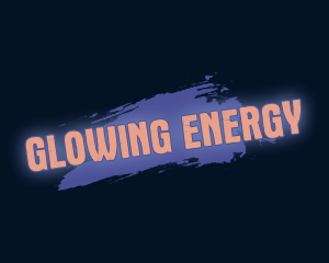 Paint Glow Wordmark logo design