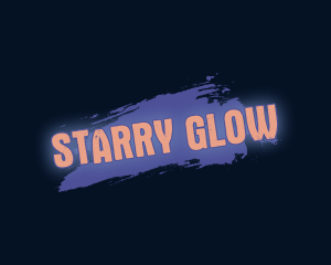 Paint Glow Wordmark logo design