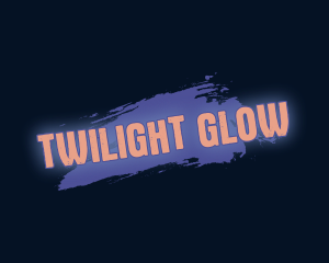 Paint Glow Wordmark logo design