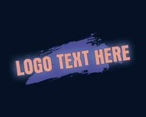 Paint Glow Wordmark Logo