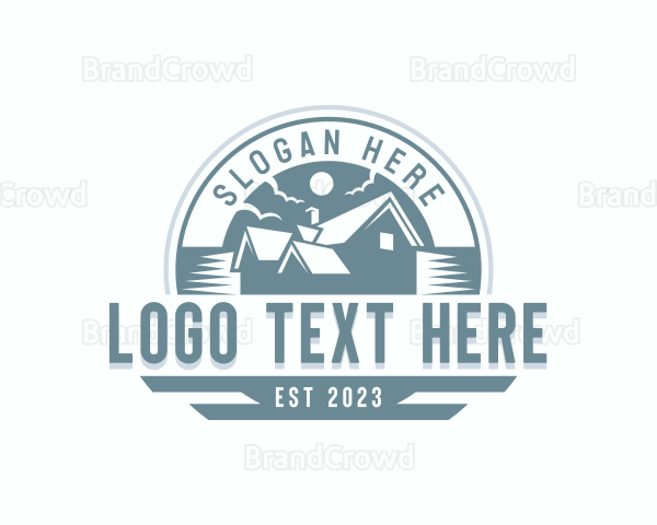 Construction Roof Repair Logo