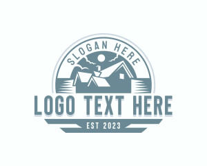 Leasing - Construction Roof Repair logo design