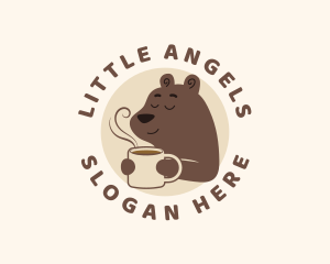 Coffee - Hot Coffee Bear logo design