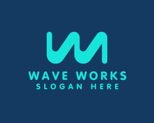 Wavy - Wavy Modern Letter W logo design