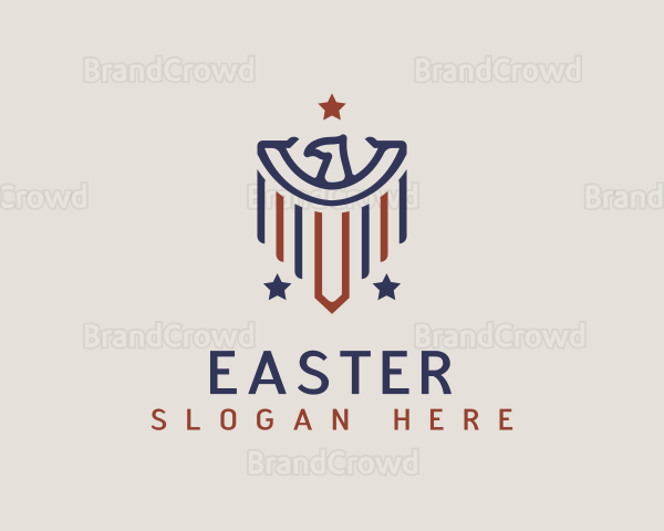 Abstract Eagle Patriot Logo