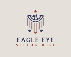 Abstract Eagle Patriot logo design