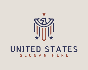 States - Abstract Eagle Patriot logo design