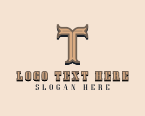 Style - Antique Jewelry Boutique Letter T logo design