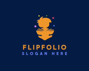 Flipbook - Child Kindergarten Book logo design