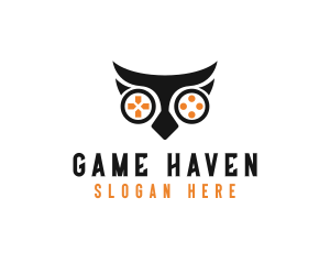Playstation - Owl Game Controls logo design