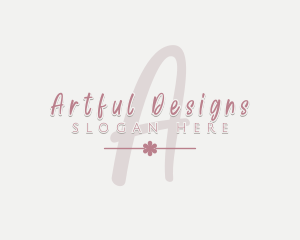 Script Floral Beauty Cosmetics logo design