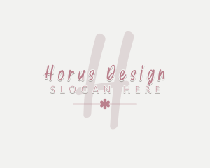 Script Floral Beauty Cosmetics logo design