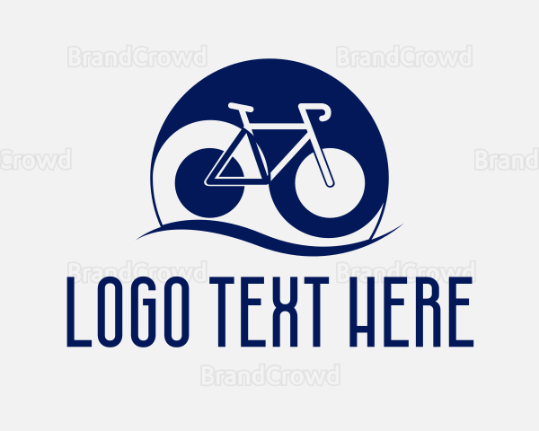 Yin Yang Bicycle Logo