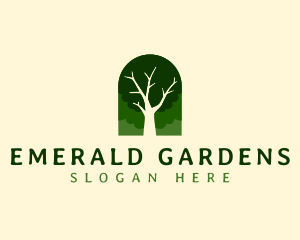 Nature Tree Forest logo design