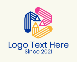 Preschool - Pencil Preschool Tutorial logo design