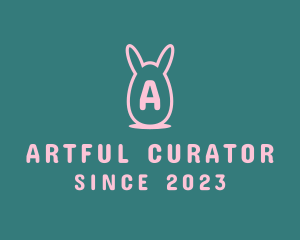 Easter Egg Rabbit logo design