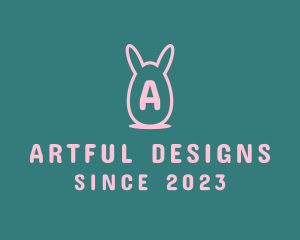 Easter Egg Rabbit logo design