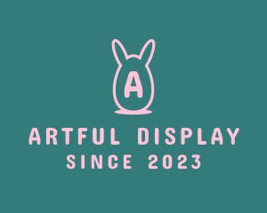 Easter Egg Rabbit logo design