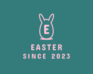 Easter Egg Rabbit logo design