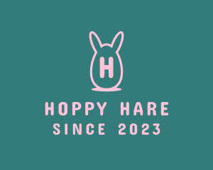 Easter Egg Rabbit logo design