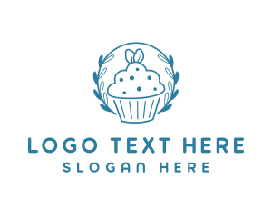 Monoline - Sweet Cup Cake logo design