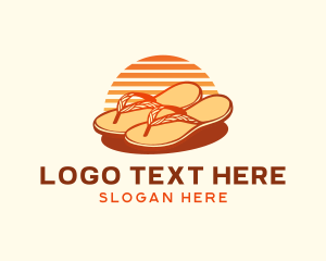 Summer - Summer Beach Slippers logo design