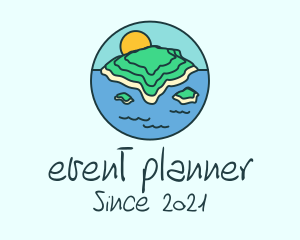 Scenery - Tropical Beach Island logo design