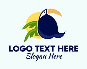 Toco Toucan - Tropical Jungle Toucan logo design