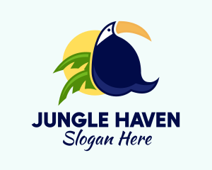 Tropical Jungle Toucan  logo design