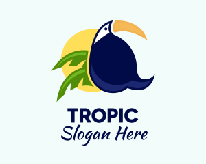 Tropical Jungle Toucan  logo design