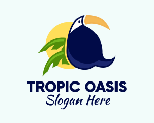 Tropical Jungle Toucan  logo design