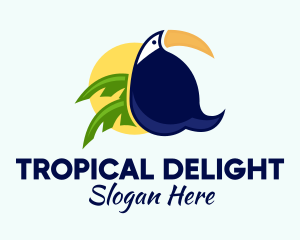 Tropical Jungle Toucan  logo design