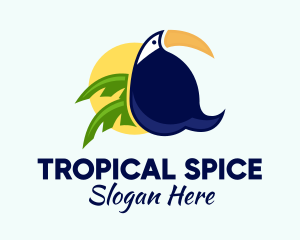 Tropical Jungle Toucan  logo design