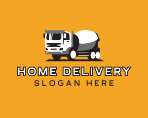 Cement Mixer Truck logo design