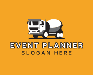 Heavy Equipment - Cement Mixer Truck logo design