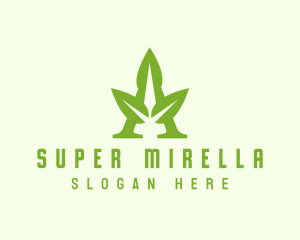 Green Triple Leaf A Logo