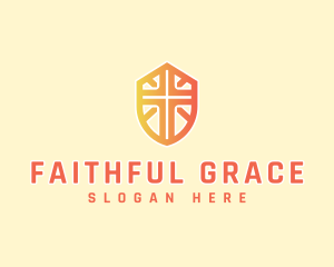 Religious - Religious Cross Shield logo design