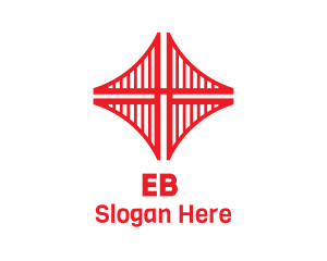 Red Bridge Structure Logo