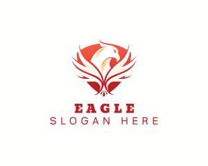 Eagle Wing Shield logo design